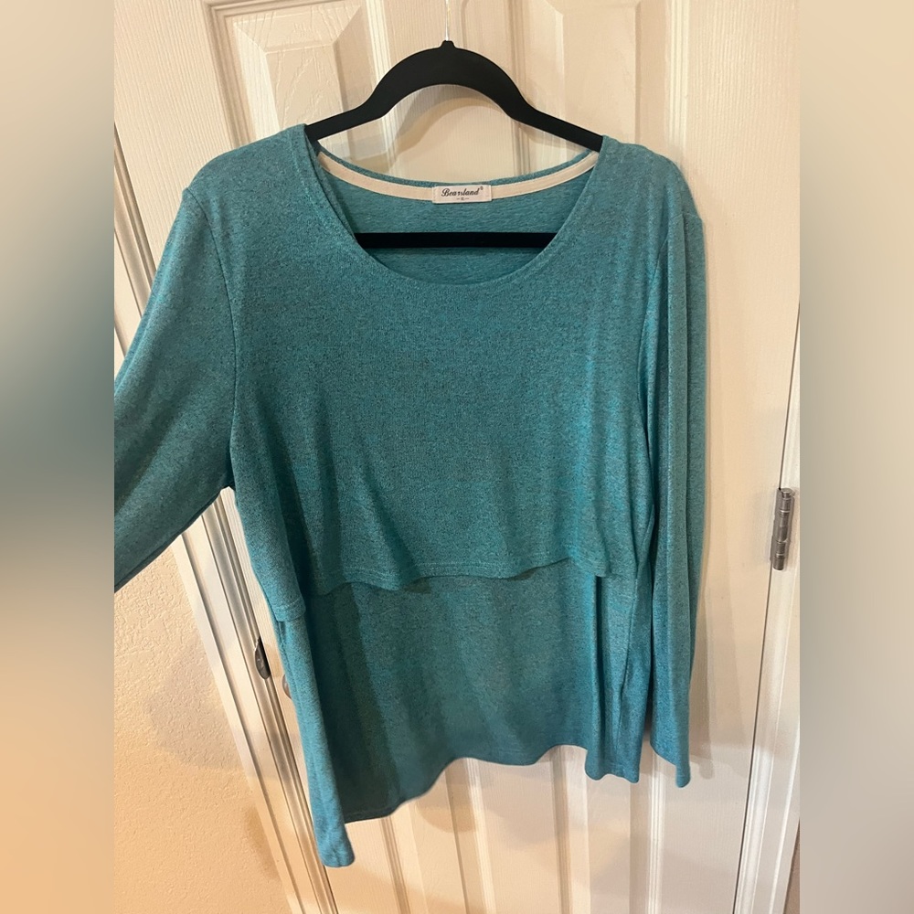 Teal Nursing Top. Size XL
